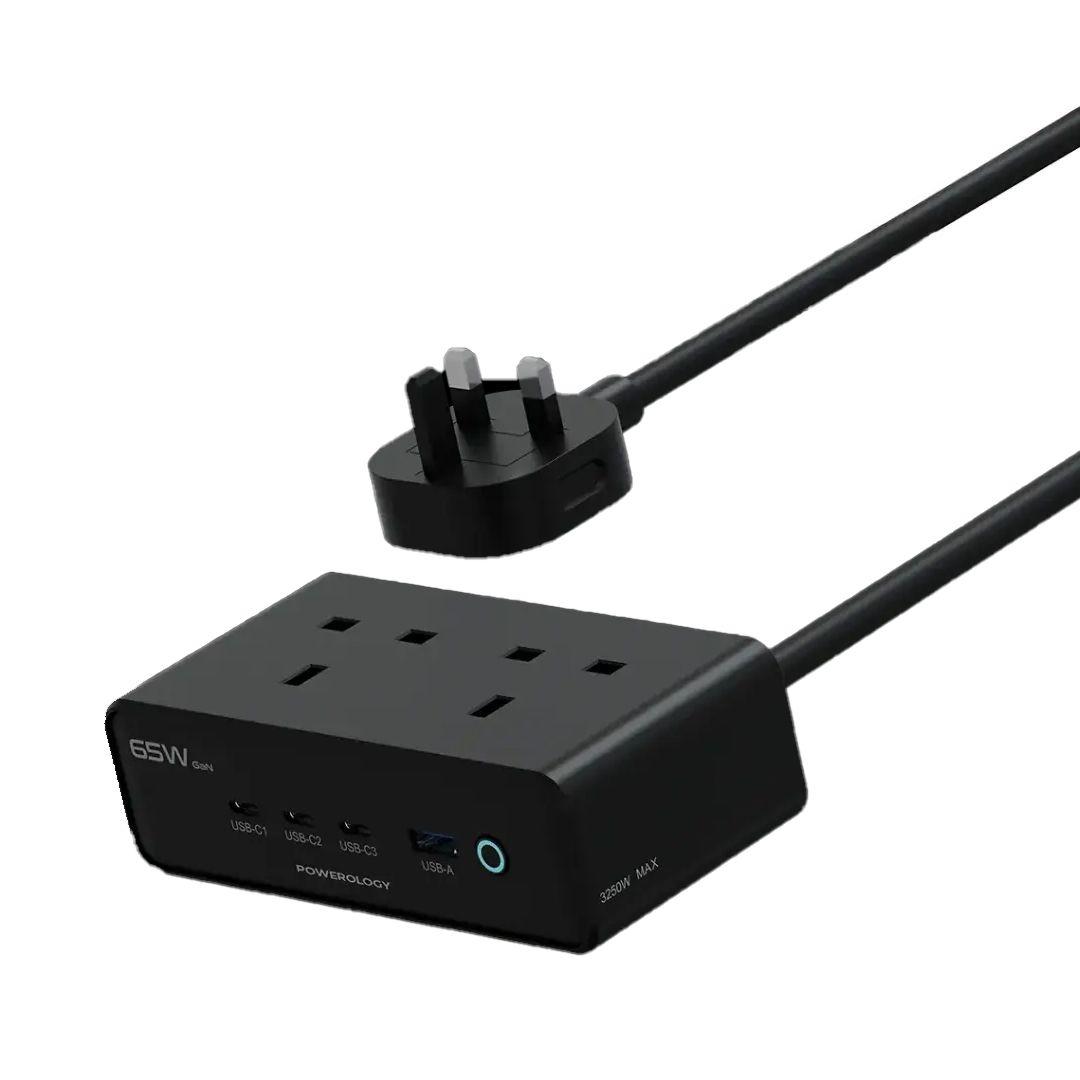 Powerology Omnix PWCUQC053BK Desktop Charging Station 3250W GaN 65W