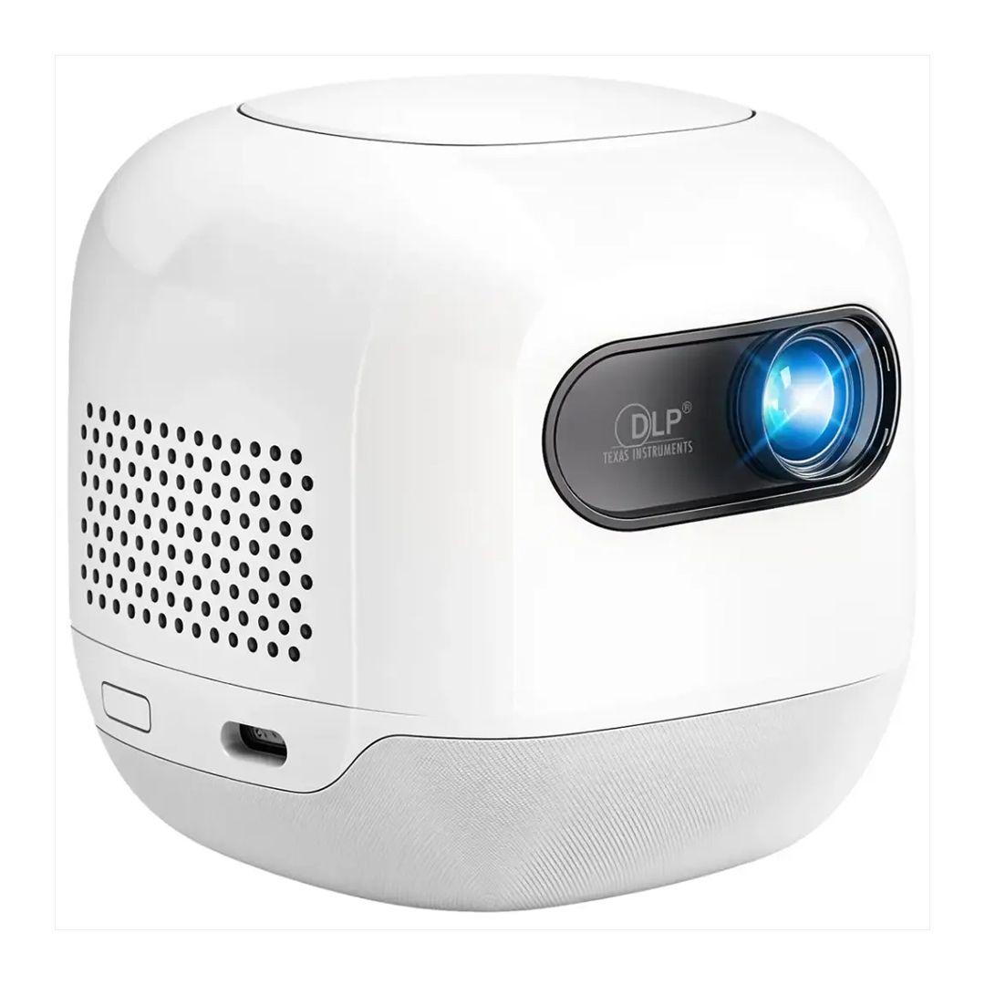 Powerology PWMPM2WH Mini Beam Portable Projector — FHD resolution with 4K support