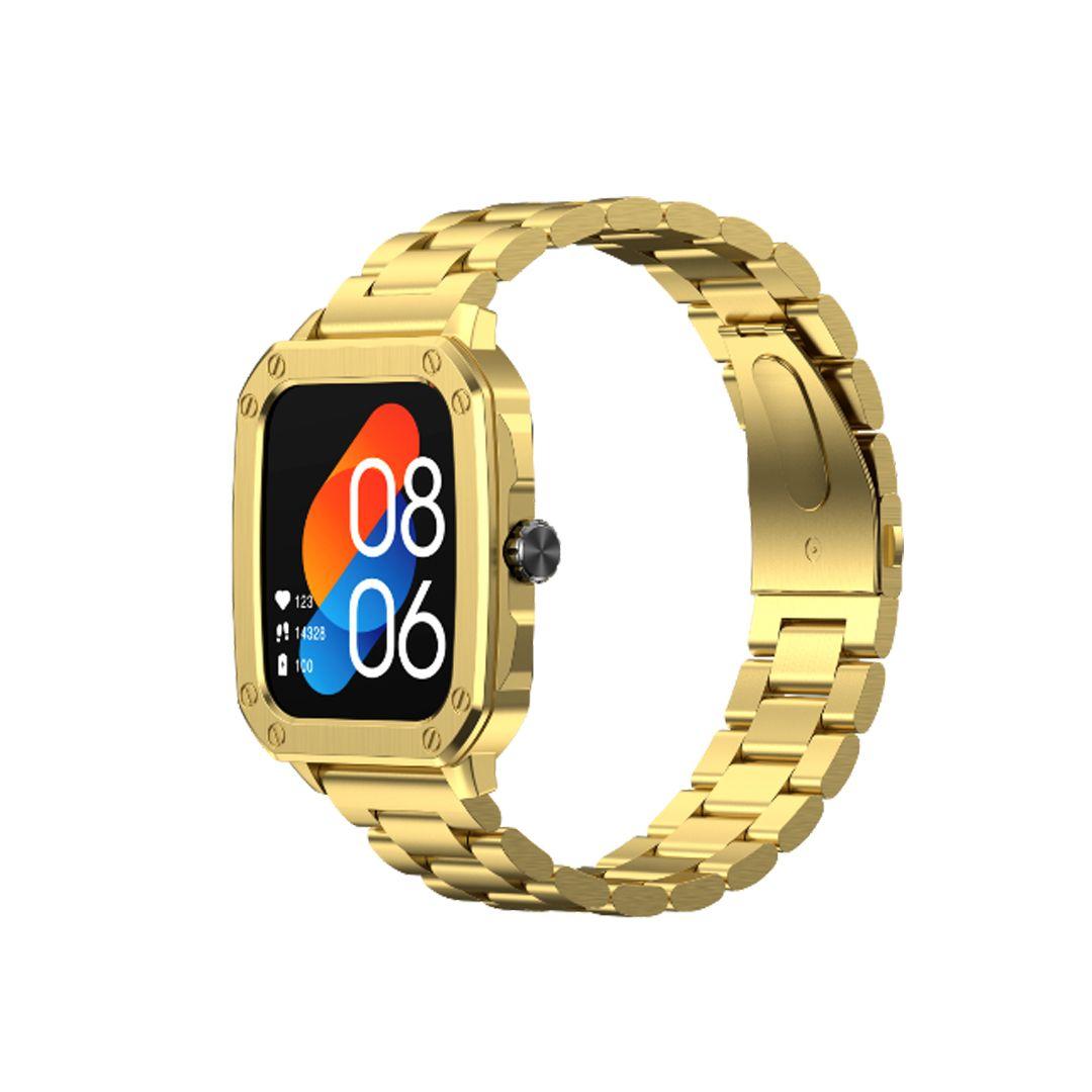 SIA Smart Watch SW7001 Elegant Gold Design 1.91” Display Health Tracking and IP67 Waterproof Protection