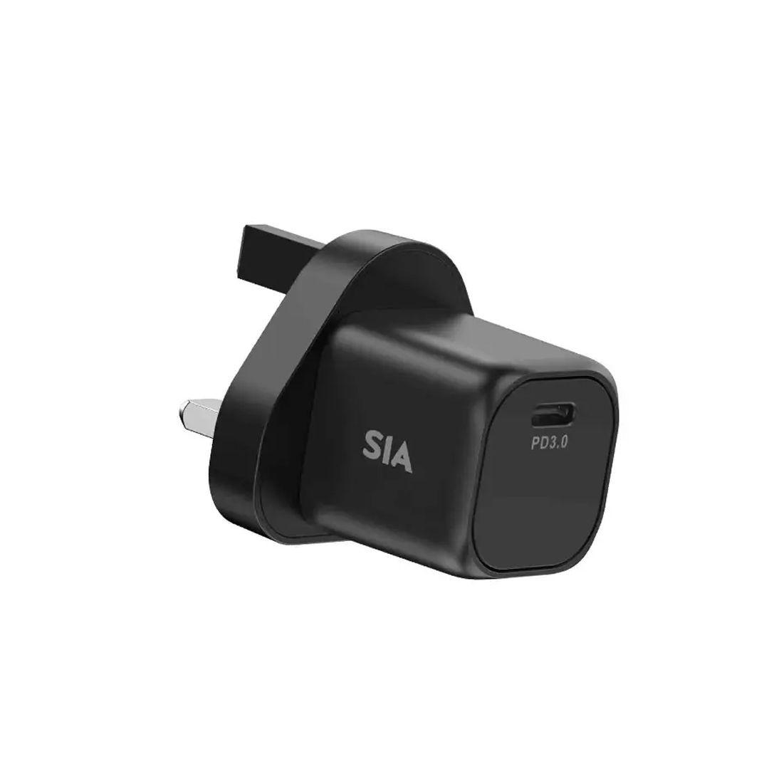 SIA 35W Charger with Type-C Port and 1m Type-C to Type-C Cable