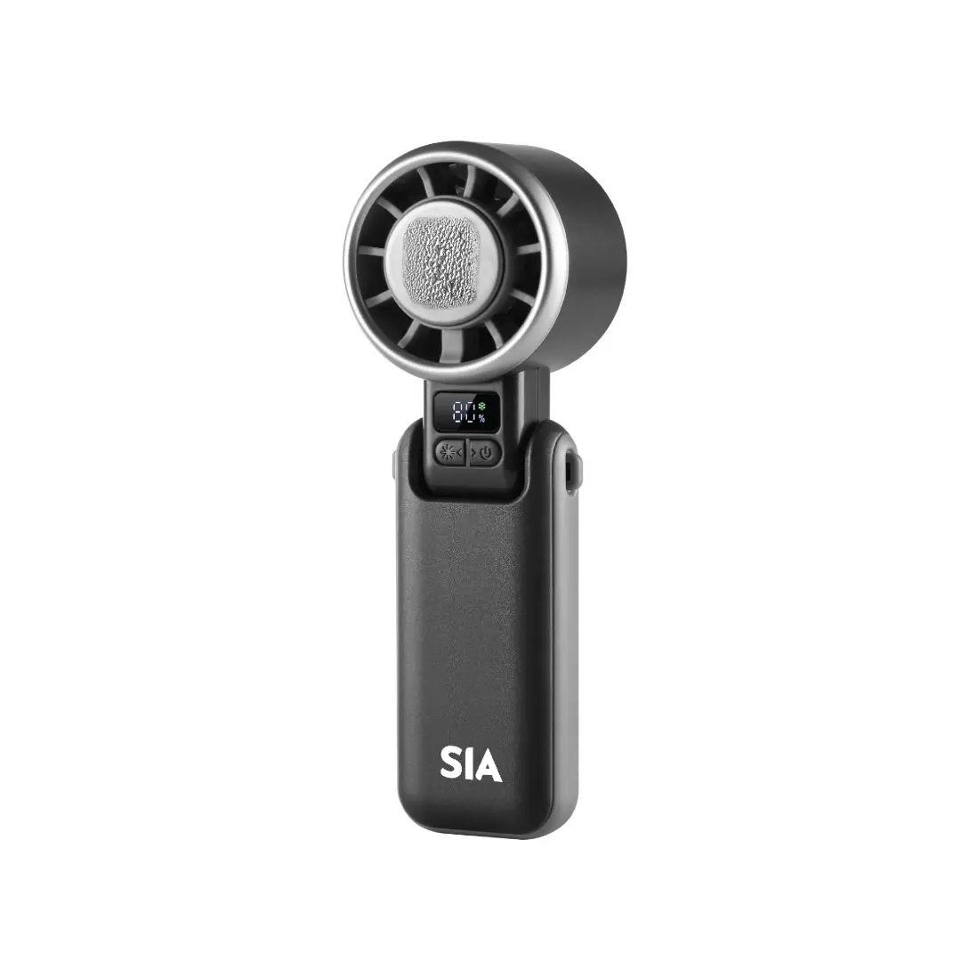 SIA handheld Fan with 10.5W power, equipped with a 3600mAh battery