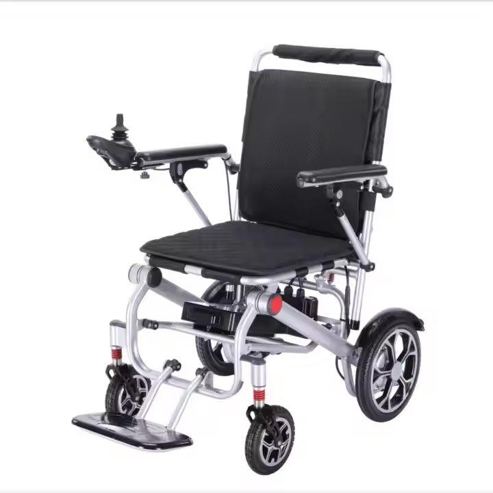 Lightweight Folding Electric Wheelchair with Dual Motor – 130kg Capacity