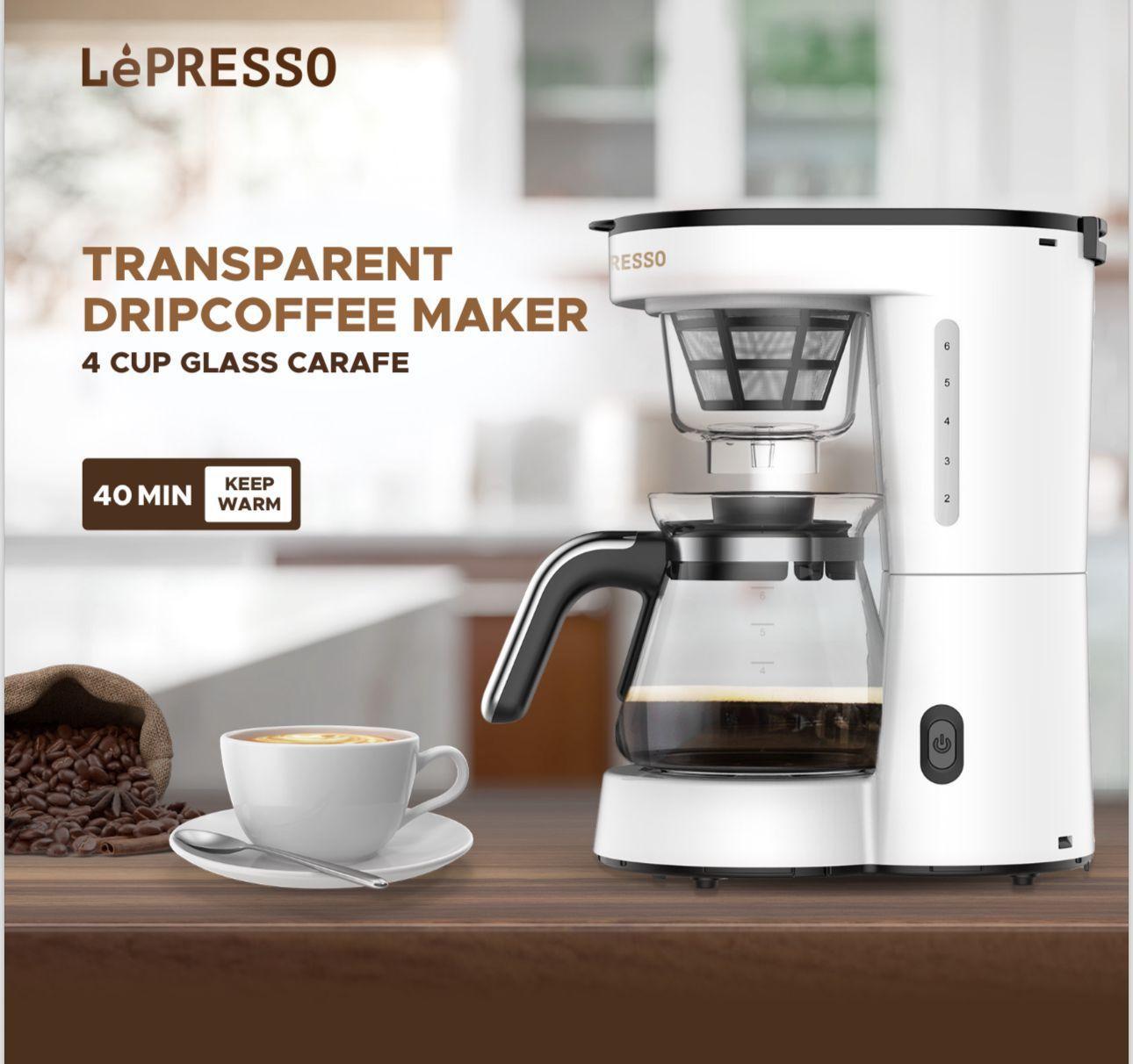 LePresso LPDRPCOFM 1.25L Drip Coffee Maker – Fast and Delicious Coffee for Family & Guests