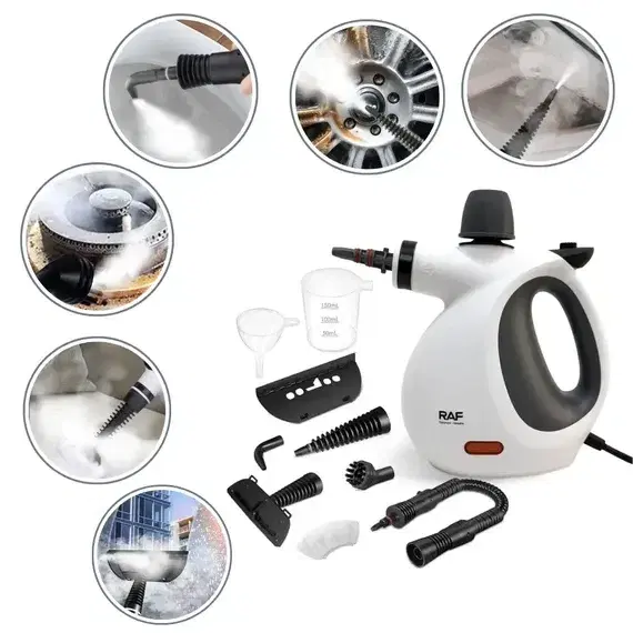 RAF R-11219 High Pressure Steam Cleaner - 350ml | Faster Cleaning, Spotless Home in Minutes