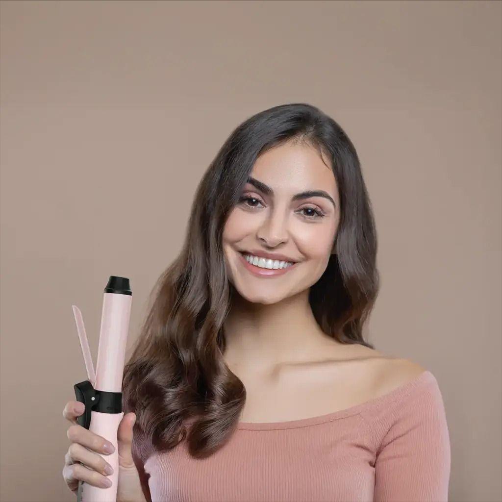 Porodo PDBL007PK Lifestyle Cordless Curling Iron – Style Your Hair Anywhere