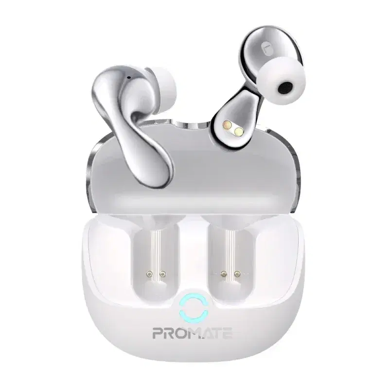 Promate High-Definition Hybrid ANC TWS Earbuds with IntelliTouch, Bluetooth 5.4 Connectivity, 500mAh Battery