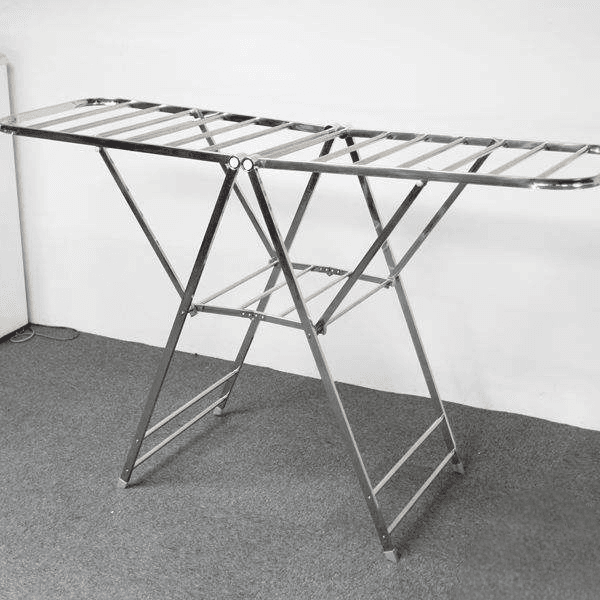 Heavy Duty Foldable Stainless Steel Clothes Drying Rack – 2 Layers