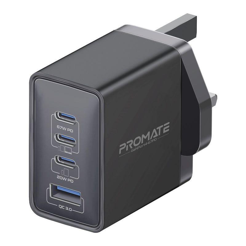 GaNPort4-67PD – 67W GaNFast™ Multi-Port Wall Charger