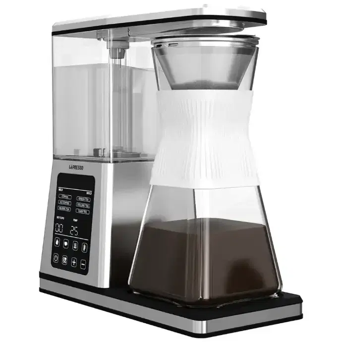 LePresso LPCFM1236SI Crystal Brew Smart Drip Coffee & Tea Maker – 1.2L Digital Brewer
