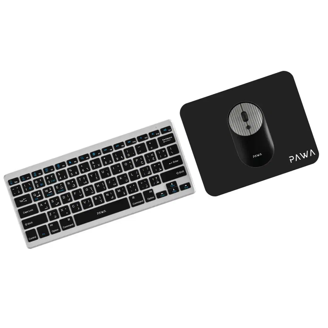 Pawa PW-KWMW2T1-GYBK Dual Mode Wireless Keyboard and mouse set