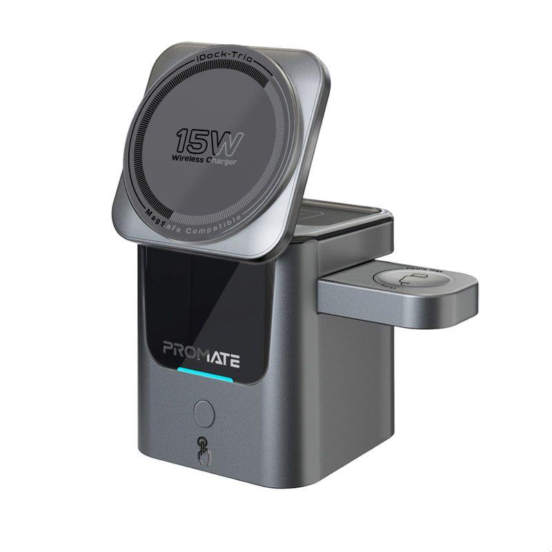 iDock‑Trio – 3‑in‑1 Auto‑Fold Wireless Charging Station with MagSafe Compatibility