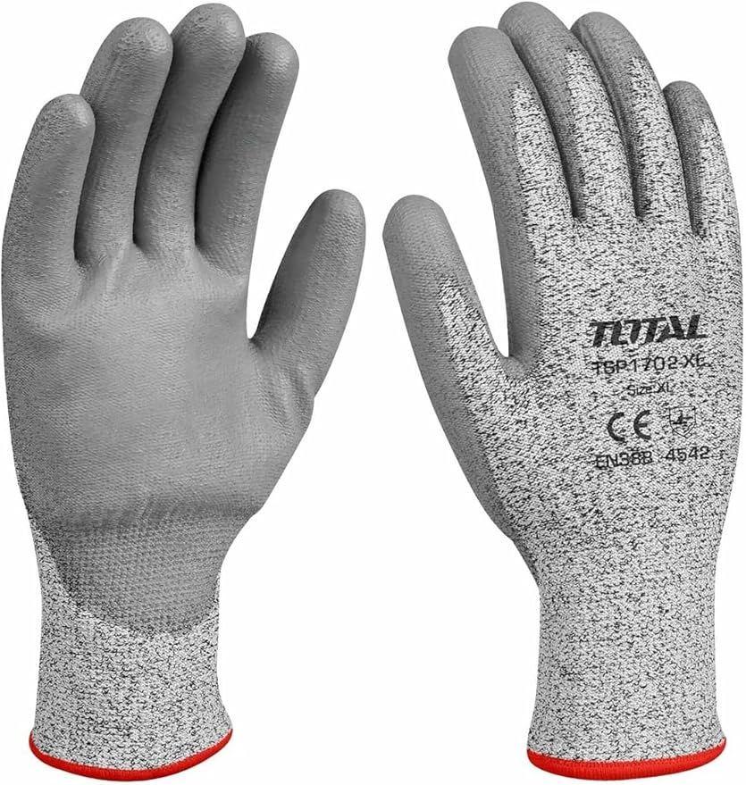 TOTAL TSP1702 Level 5 Cut Protection Gloves, Glass Handling, X-L