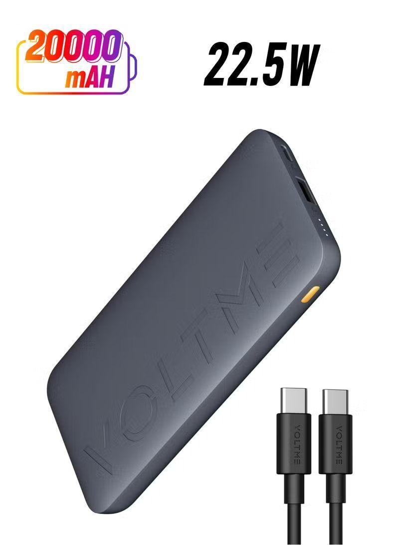 20000 mAh Voltme Hypercore Power Bank – 22.5W PD & QC 3.0 USB-C