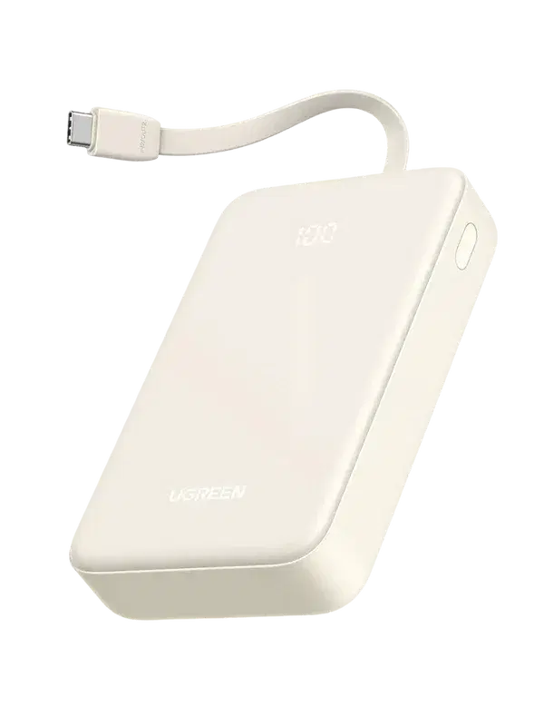 UGREEN 20000mAh Power Bank with Built-In USB-C Cable